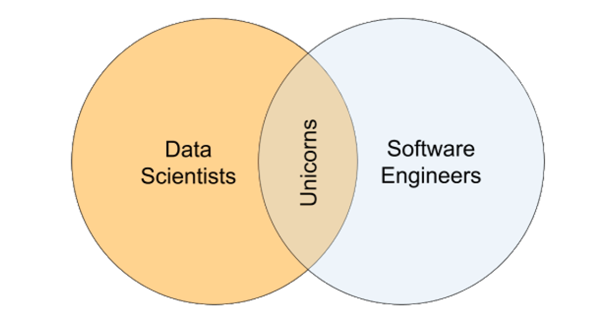 Most data scientists are not software engineers, and most software engineers are not data scientists.